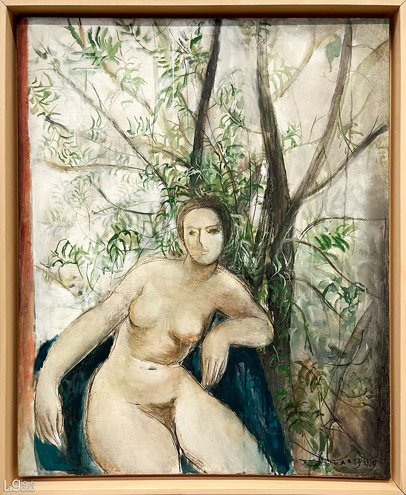 Nue assis sous l'arbre · Olio su tela · Zao Wou Ki (1949)