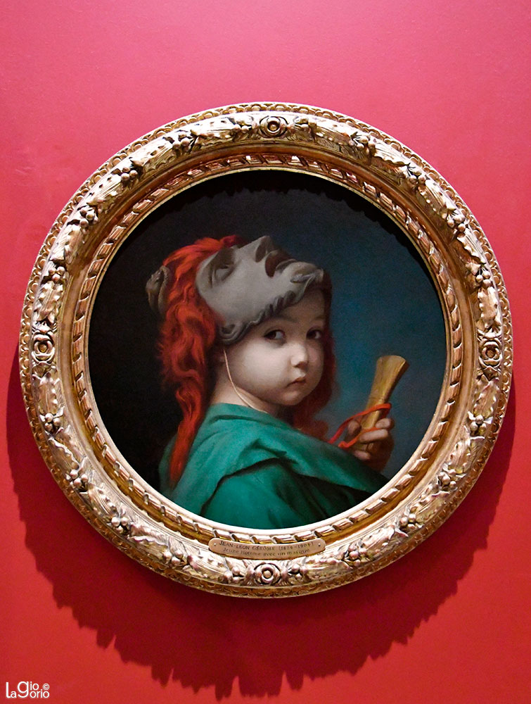 Enfant avec un masque · Jean Léon  Gérôme · Olio su tela (1856)