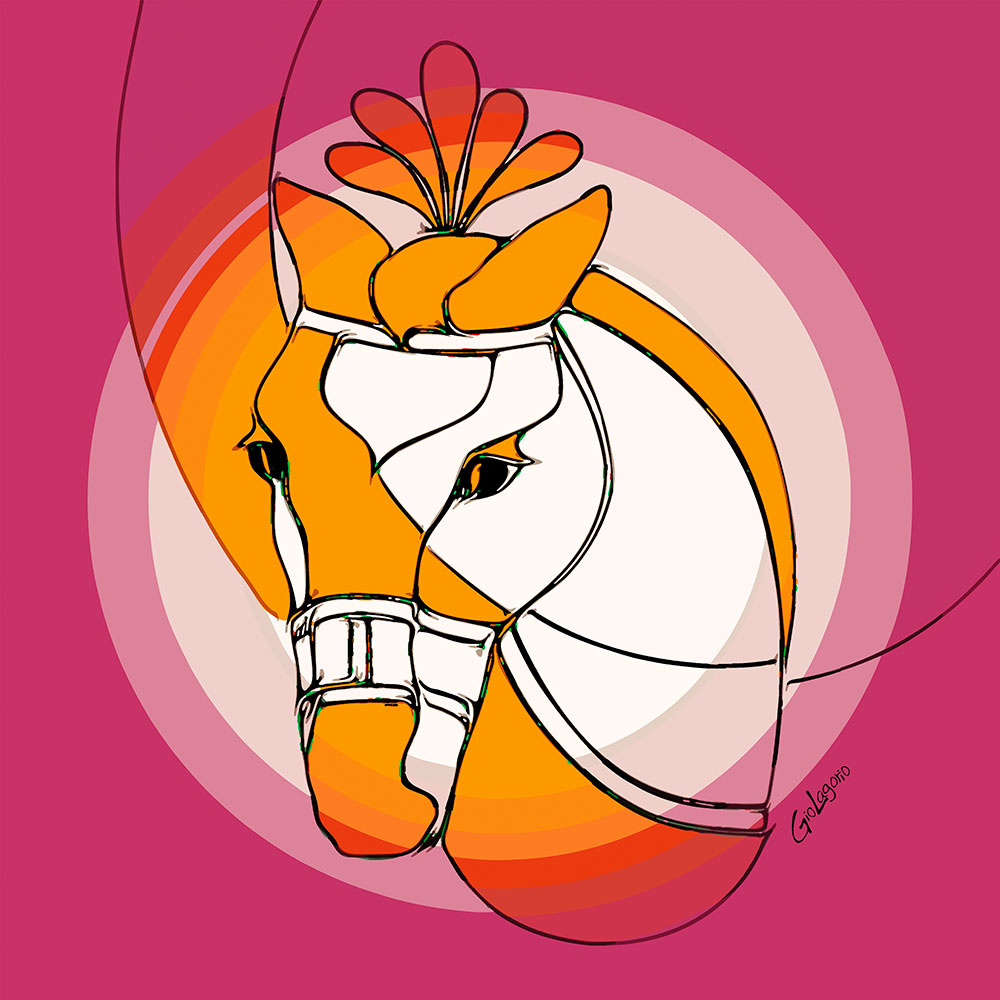 Circus Colors Horse (3) · cm 60X60